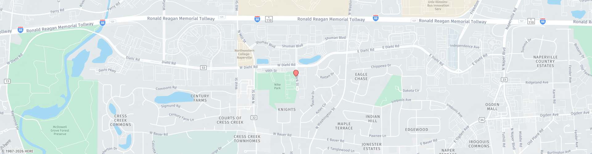 Location Map: 1755 Park St. Naperville, IL 60563